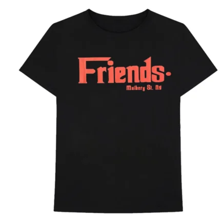 Vlone Friends Godfather Mulberry St Red Black Tee