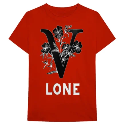 Vlone Black Flowers T Shirt
